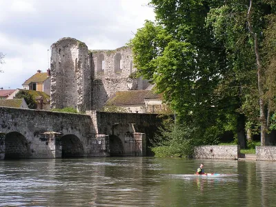 Vue du départ à Grez sur Loing