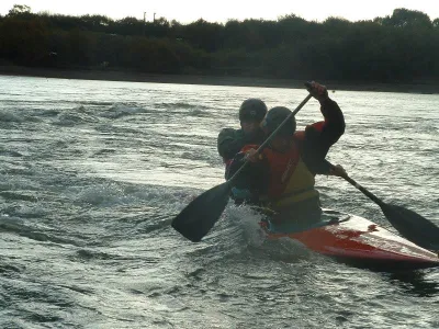 et oui on fait pas que de la vitesse a lorient on aime bien l eau vive 
