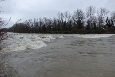 Le Spot d'artiguelouve à 1.38m à l'échelle Vigicrue le 19/02/2018