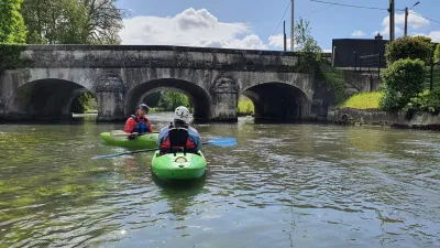 le pont juste en aval du clapet