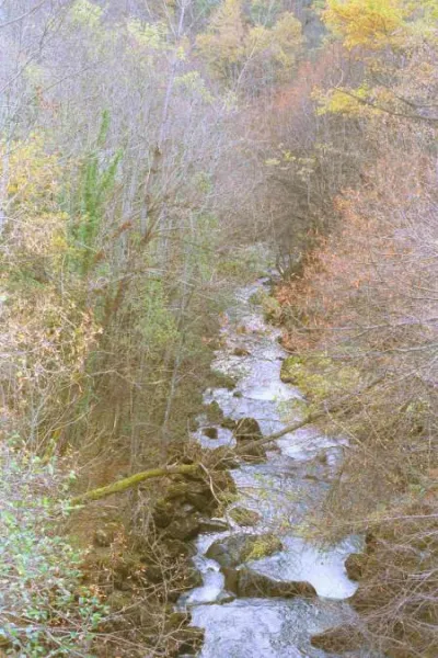 Oriege en aval du pont de Petches