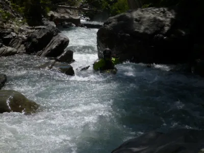 l'arrivee au pont