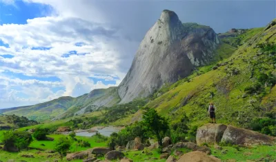 piton rocheu vers la moitiée parcours