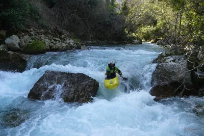 Un joli seuil par bonnes eaux sur le haut du parcours en amont du passage 5.