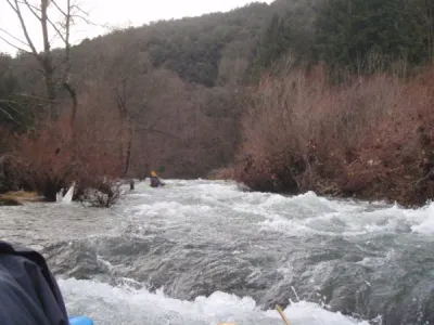 Un des passages 3 du parcours avec un joli train de vagues.