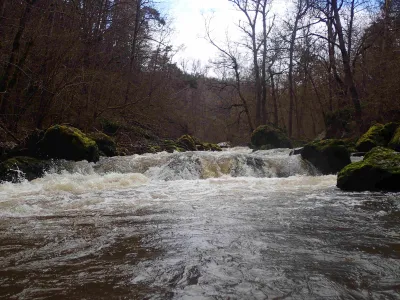 rapide des gorges de st vidal à 10m3