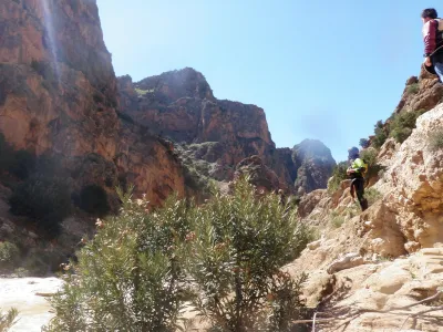 vers le début de la première gorge