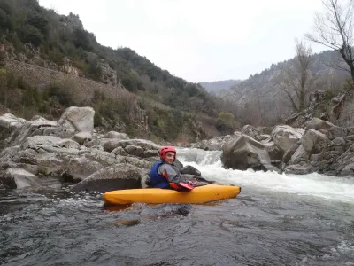 Le rapide (ou plutôt le trou par ce niveau d'eau) de la vrille à 10 m3