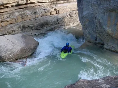 Le rapide juste après la chute