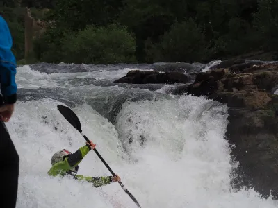 Saut du Minacier (Classe 4) lors de la Concentration des Gorges du Diable 2019.