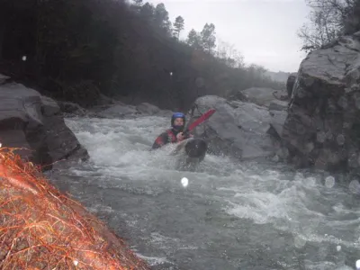Sur la fin du parcours dans la dernière gorge