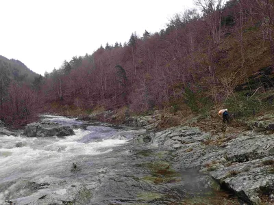 portage du 1 er rapide du saut de la loire rive gauche