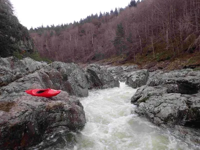 sortie du 2ème rapide du saut de la loire