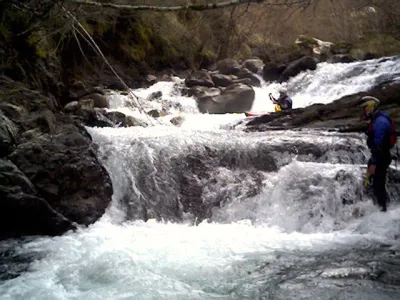 Rapide juste en amont de la grande 
chute, prudence ! 