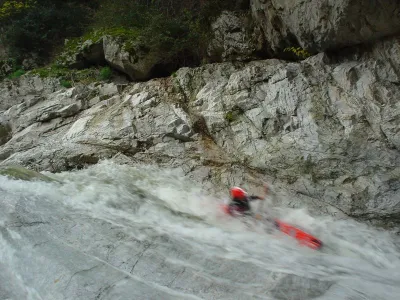 Slap dans la glissière de 5m en sortie du passage V+.