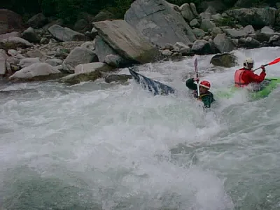 Playboating sur le parcours Riva-Mollia
