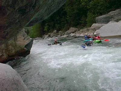 Playboating sur le parcours Riva-Mollia