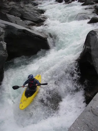 Le 1er rapide de ce parcours, pour la mise en jambe avant d'entrer dans la gorge...