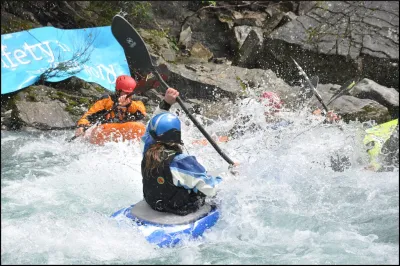 Boater-Cross 100m en amont de la confluence avec la Soca