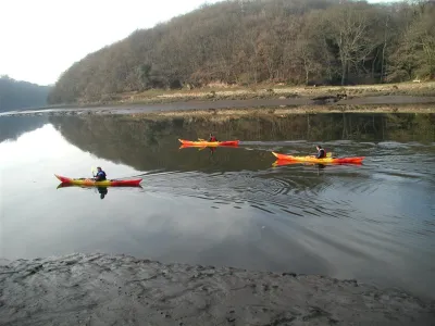 Descente de l'estuaire du léguer en k mer
trait d'union entre l'eau vive et la mer
