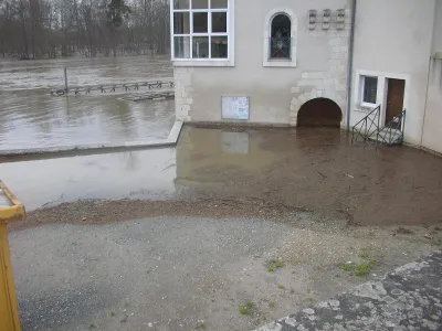 le stade sous les eaux