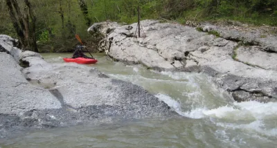 Le premier étroit du pont des Douattes (10m3/s)