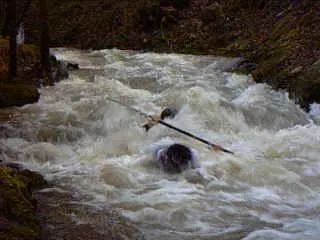Parcours en III sous les cascades